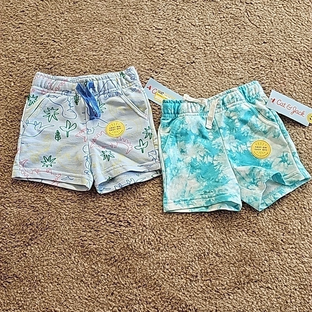 Baby Boy Shorts Bundle 12 Months Dinosaur Tie Dye